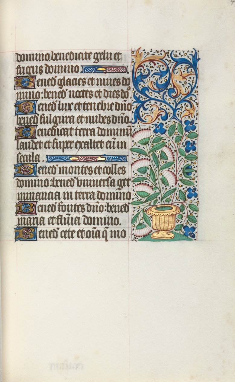 Tidsbok Användning av Rouen: fol. 43r, c. 1470. av Master of the Geneva Latini