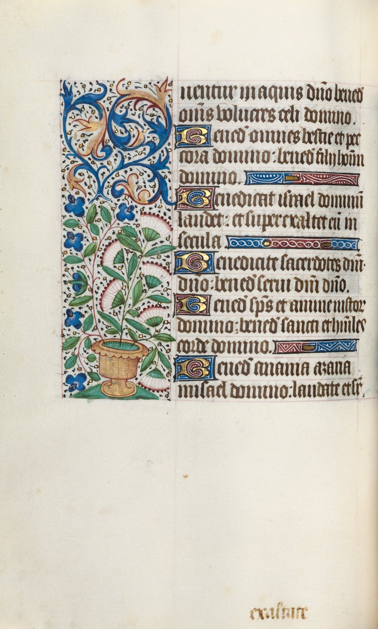 Tidsbok Användning av Rouen: fol. 43v, c. 1470. av Master of the Geneva Latini