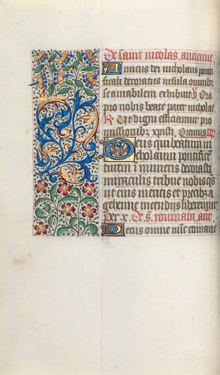 Tidsbok Användning av Rouen: fol. 52v, c. 1470. av Master of the Geneva Latini