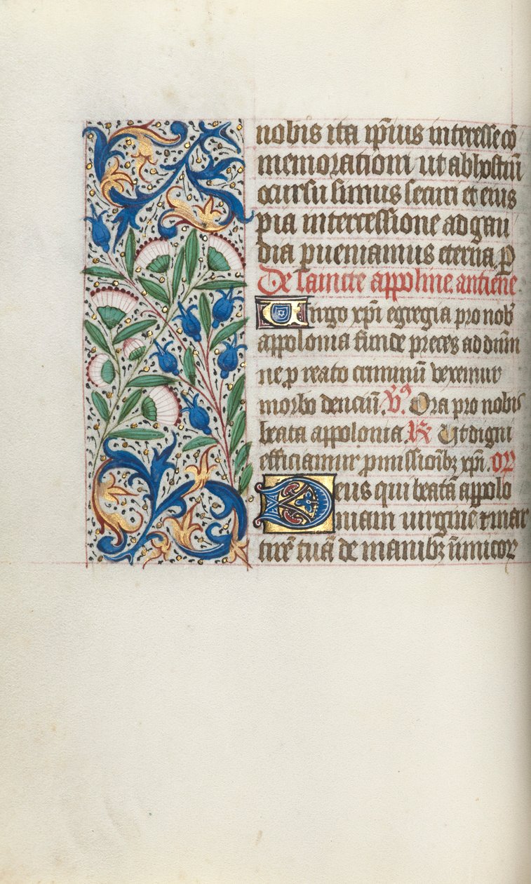 Tidsbok Användning av Rouen: fol. 54v, c. 1470. av Master of the Geneva Latini