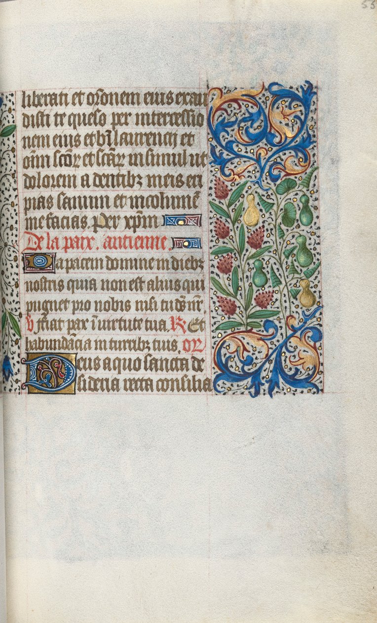 Tidsbok Användning av Rouen: fol. 55r, c. 1470. av Master of the Geneva Latini