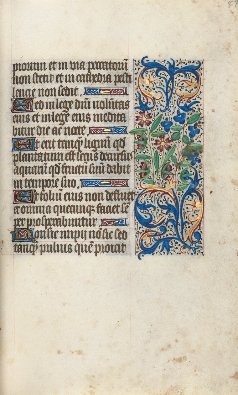 Tidsbok Användning av Rouen: fol. 57r, c. 1470. av Master of the Geneva Latini