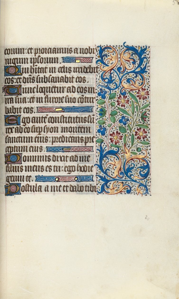 Tidsbok Användning av Rouen: fol. 58r, c. 1470. av Master of the Geneva Latini