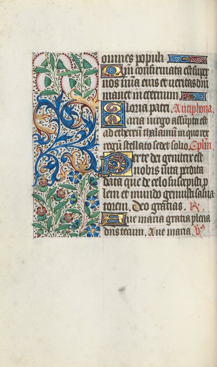 Tidsbok Användning av Rouen: fol. 60v, c. 1470. av Master of the Geneva Latini