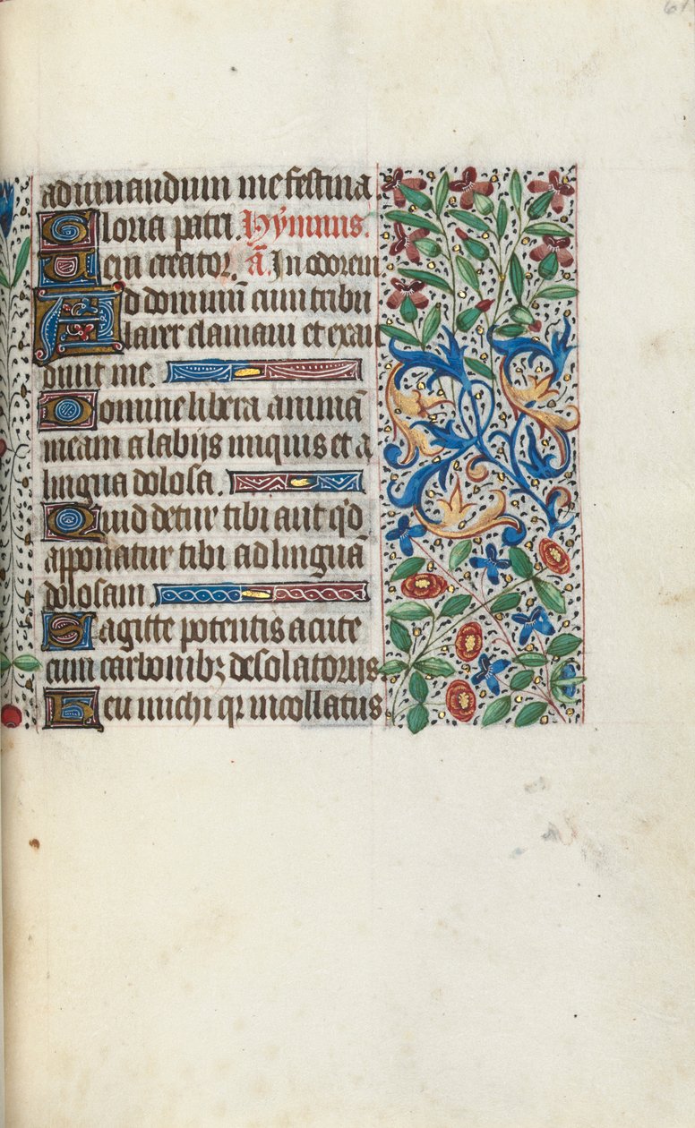 Tidsbok Användning av Rouen: fol. 61r, c. 1470. av Master of the Geneva Latini