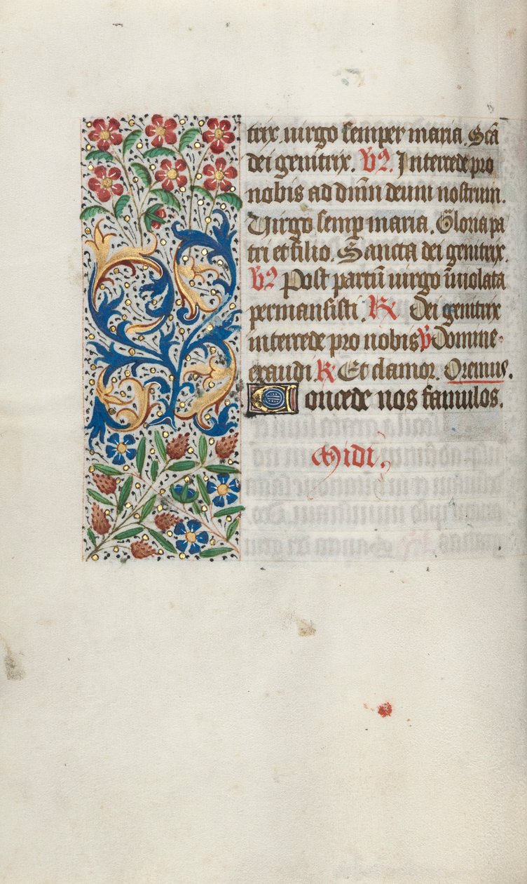 Tidsbok Användning av Rouen: fol. 63v, c. 1470. av Master of the Geneva Latini