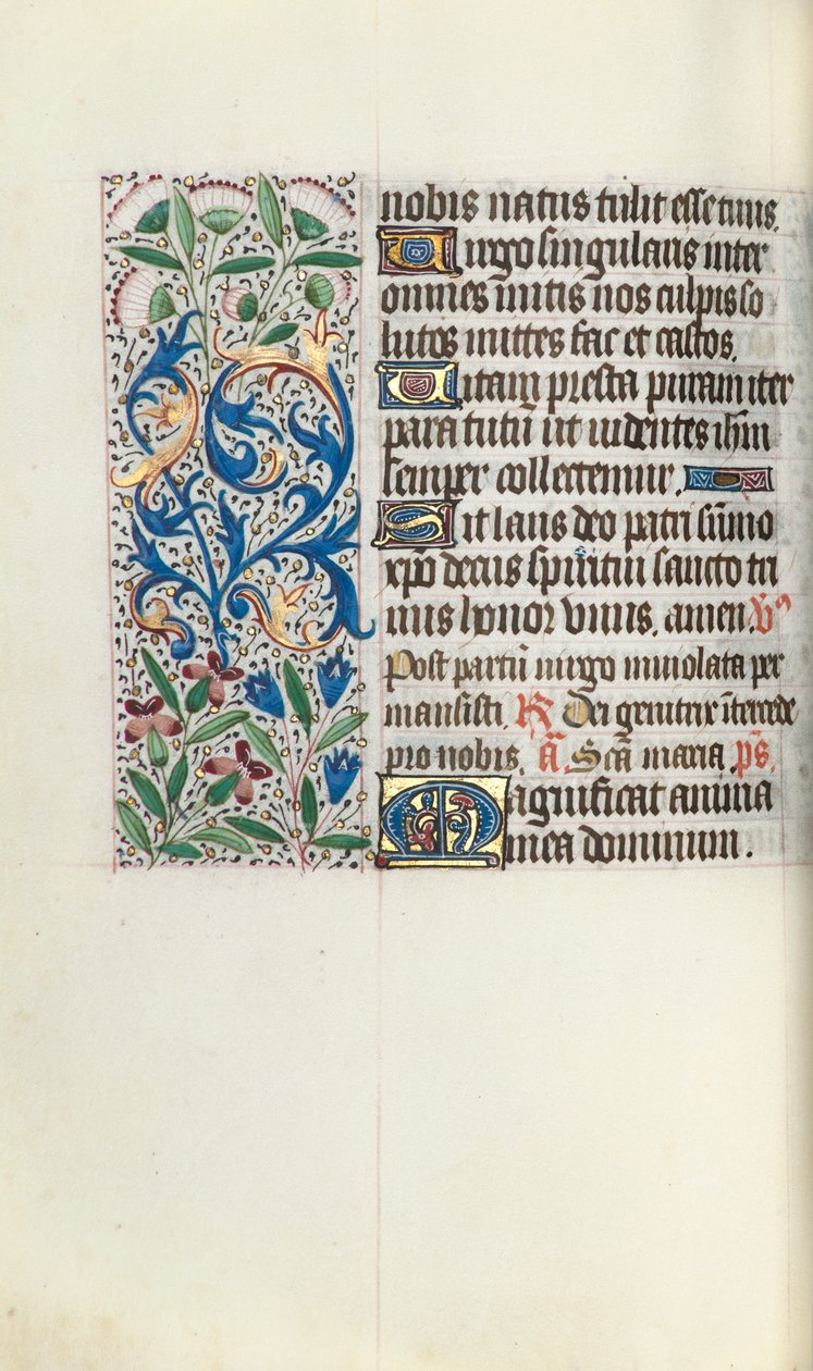 Tidsbok Användning av Rouen: fol. 73v, c. 1470. av Master of the Geneva Latini