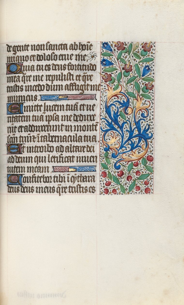 Tidsbok Användning av Rouen: fol. 76r, c. 1470. av Master of the Geneva Latini