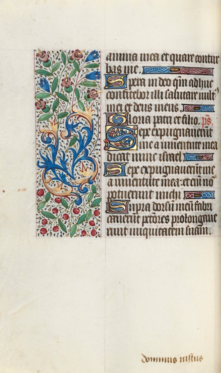 Tidsbok Användning av Rouen: fol. 76v, c. 1470. av Master of the Geneva Latini