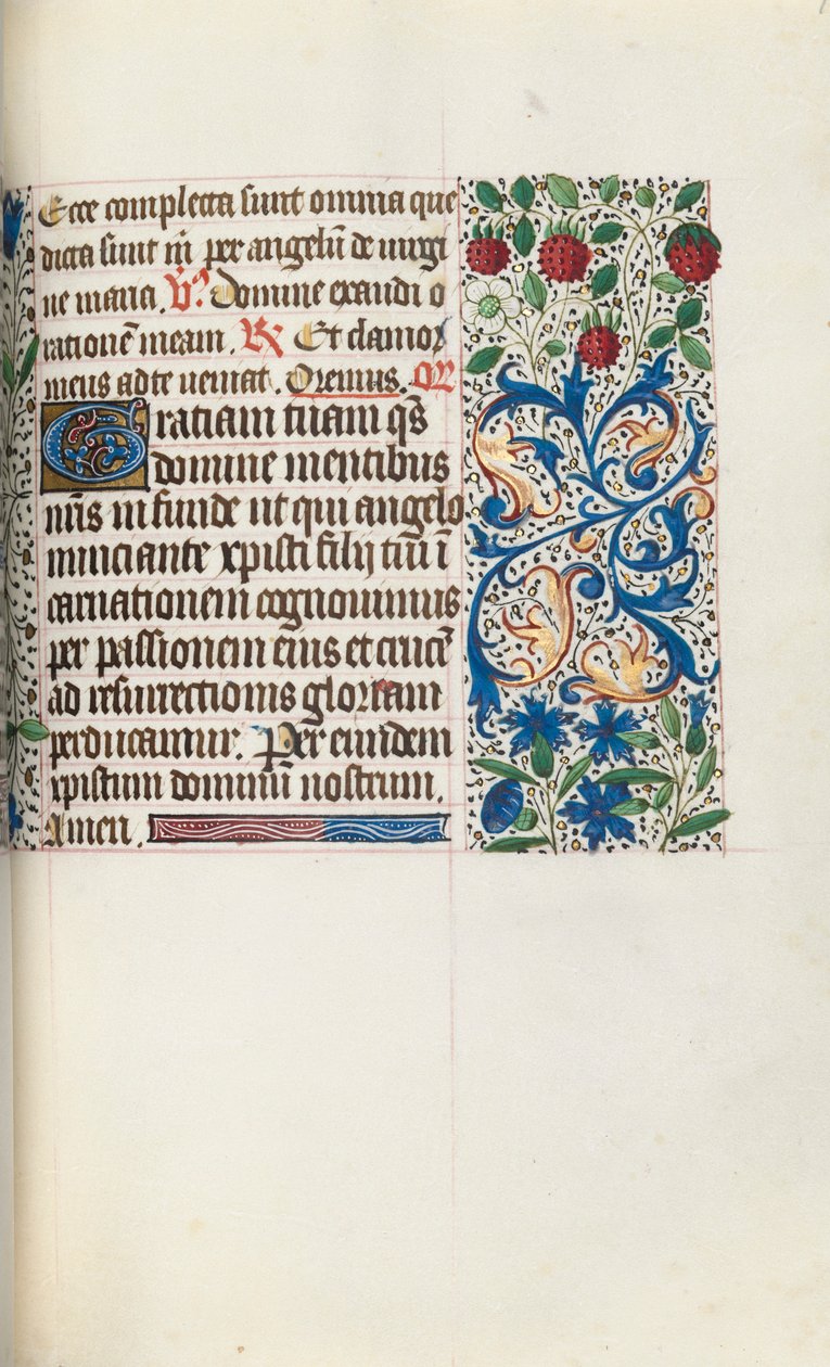 Tidsbok Användning av Rouen: fol. 79r, c. 1470. av Master of the Geneva Latini