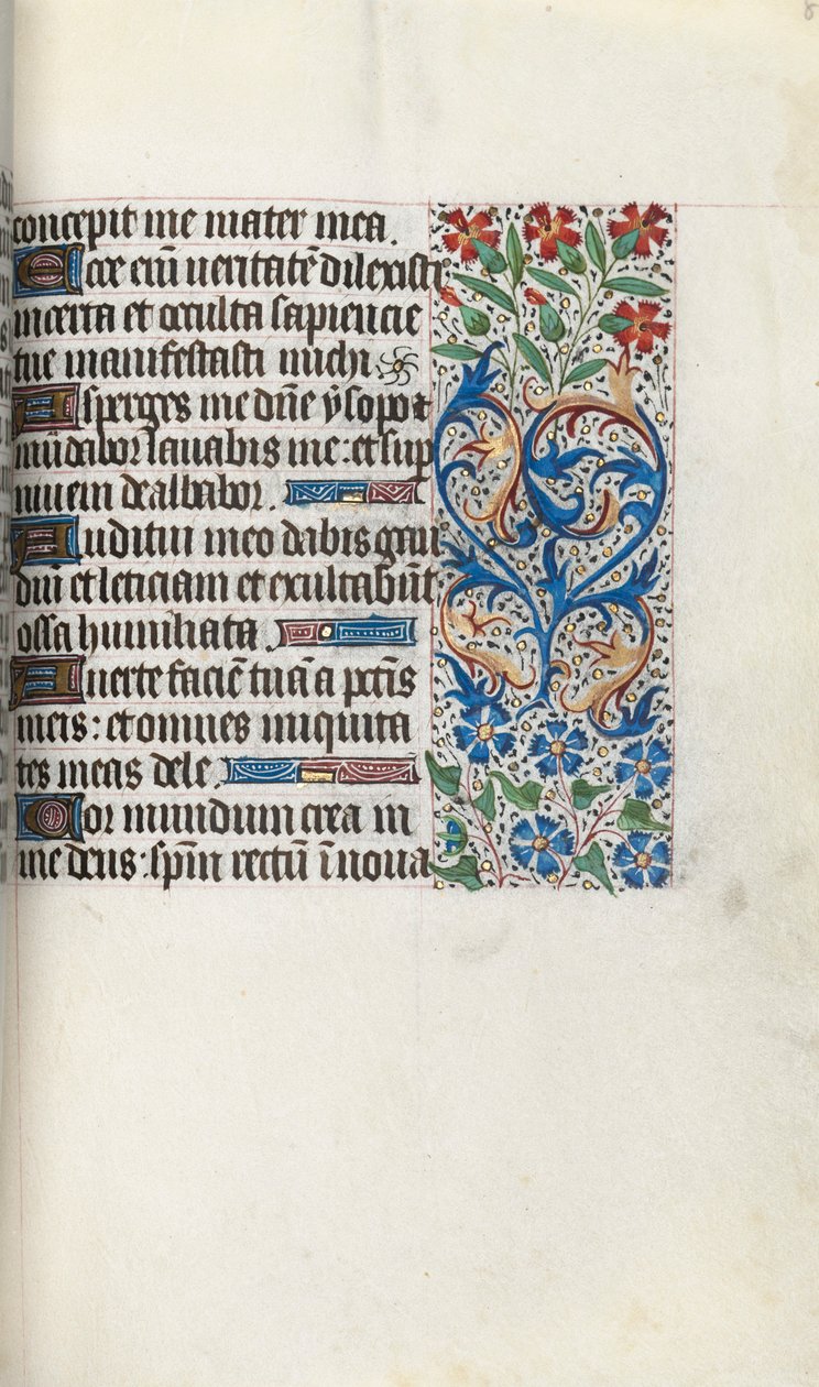 Tidsbok Användning av Rouen: fol. 86r, c. 1470. av Master of the Geneva Latini