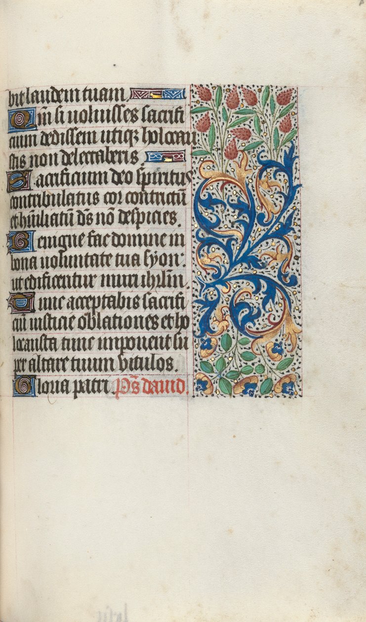 Tidsbok Användning av Rouen: fol. 87r, c. 1470. av Master of the Geneva Latini