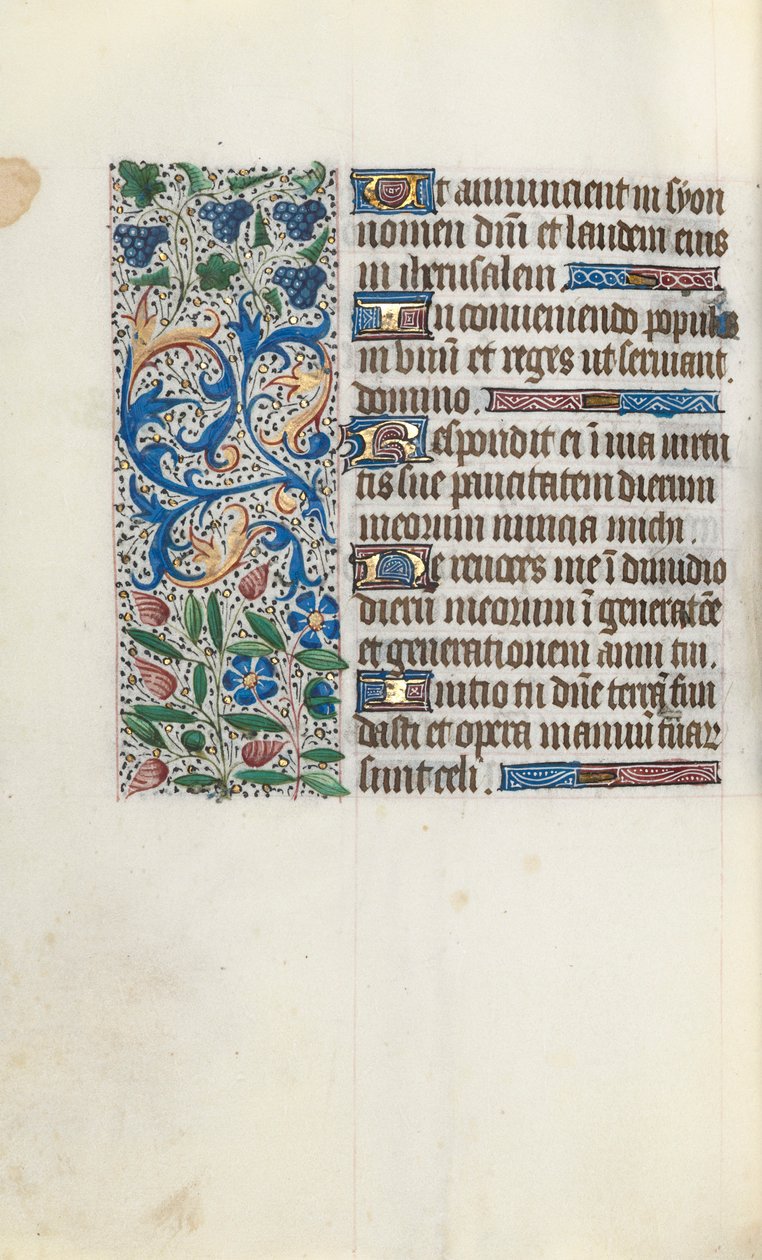 Tidsbok Användning av Rouen: fol. 89v, c. 1470. av Master of the Geneva Latini