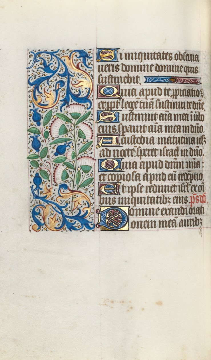 Tidsbok Användning av Rouen: fol. 90v, c. 1470. av Master of the Geneva Latini