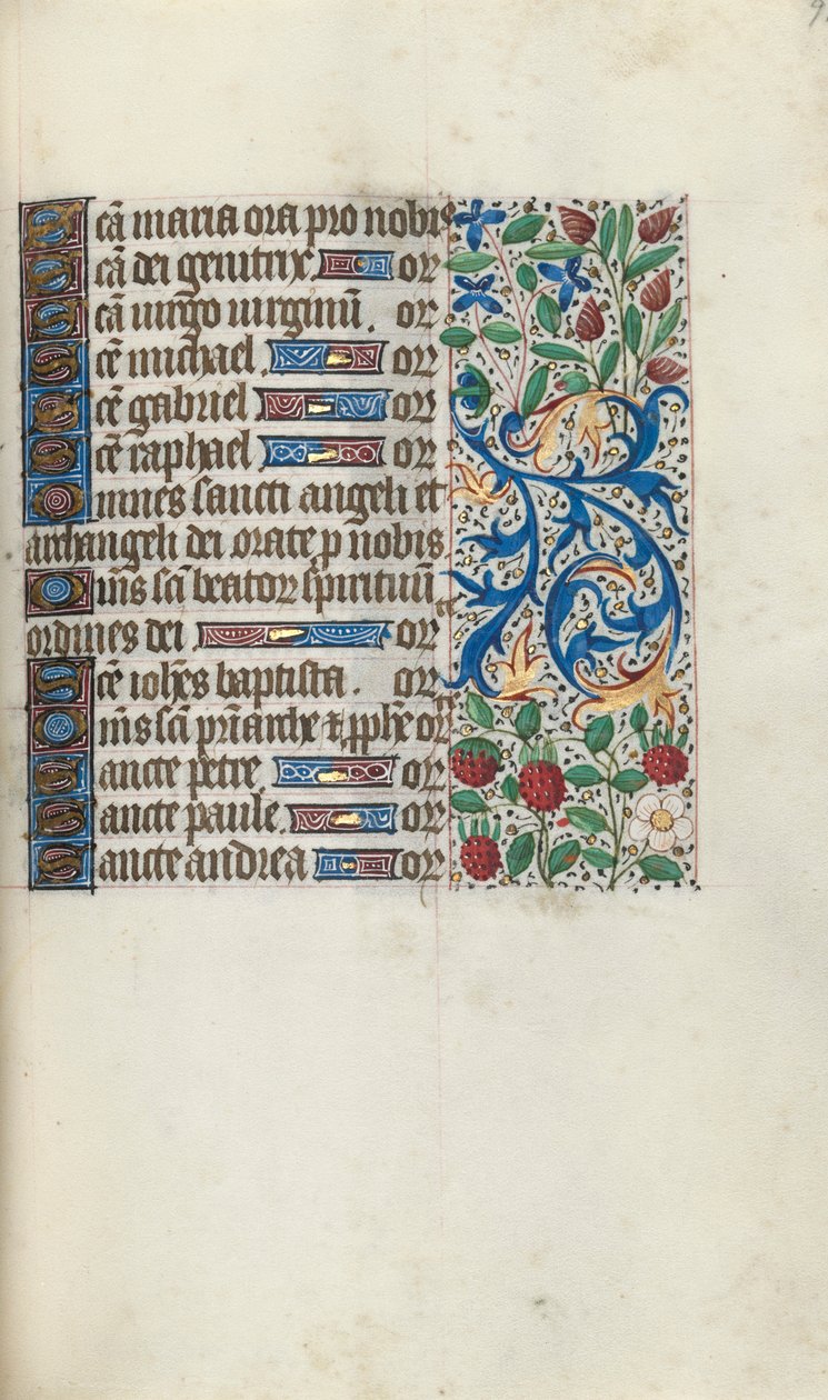 Tidsbok Användning av Rouen: fol. 93r, c. 1470. av Master of the Geneva Latini