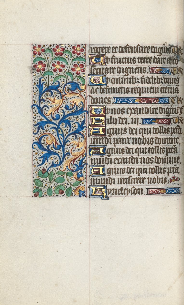Tidsbok Användning av Rouen: fol. 95v, c. 1470. av Master of the Geneva Latini