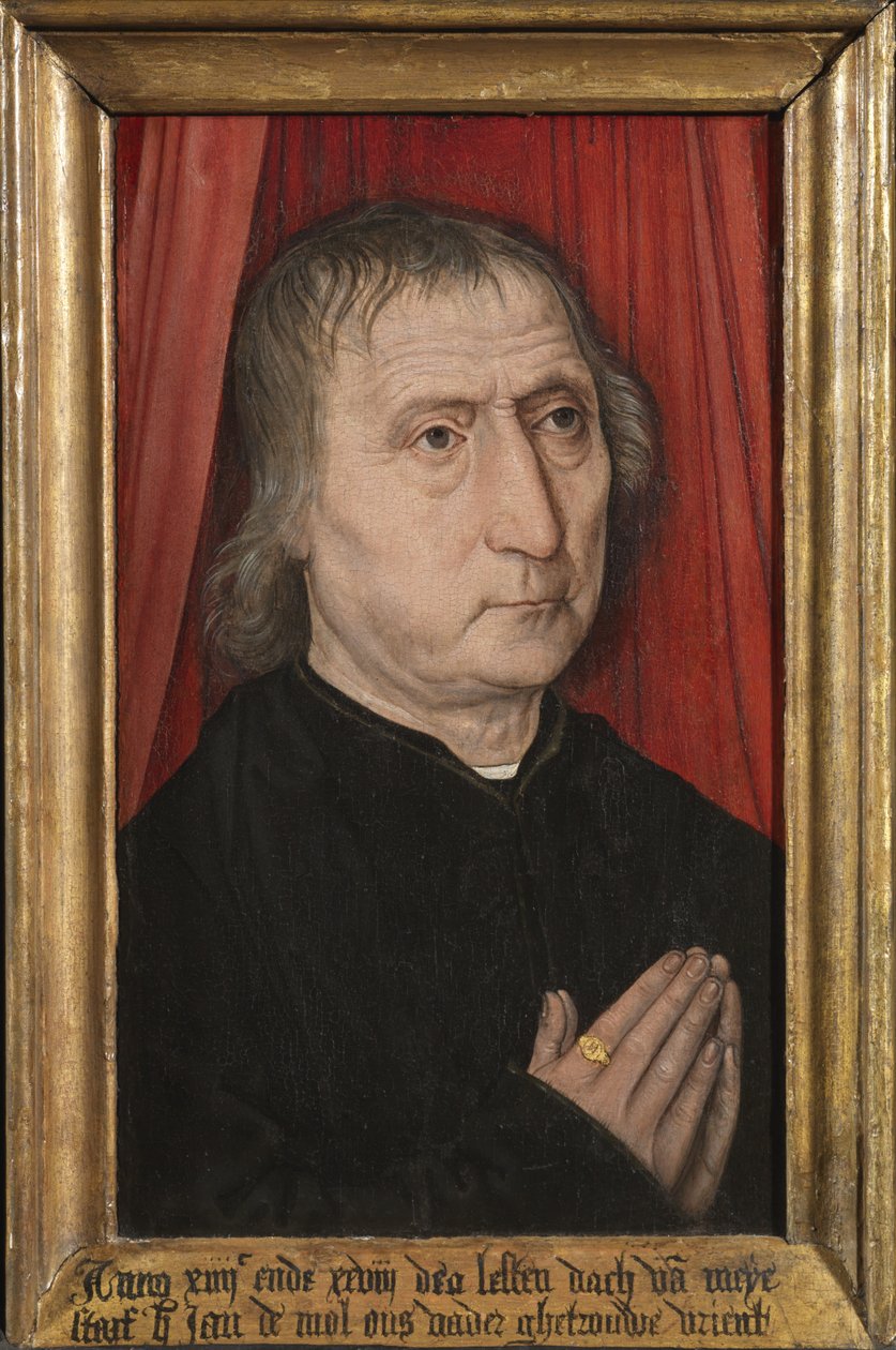 Porträtt av Jan de Mol, ca 1485 (olja på panel) av Master of the Guild of Saint George at Malines