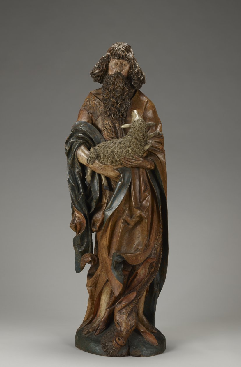Johannes Döparen, ca 1515 (delvis polykrom limewood) av Master of the Harburger Altar