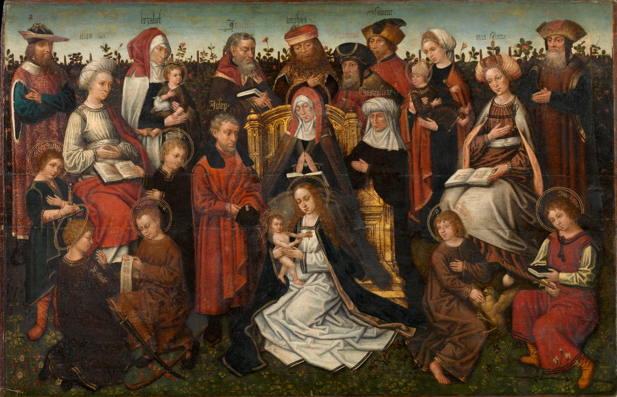 The Family of St. Anne, ca 1500-10 (olja på panel) av Master of the Holy Family of St. Anne
