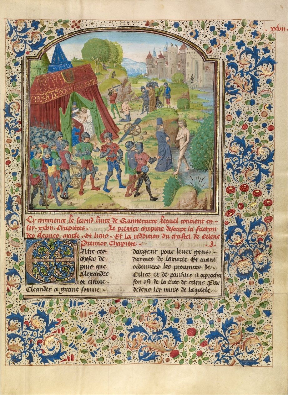 Alexanders sjukdom vid Cydnusfloden och Sisinnes död av Master of the Jardin de vertueuse consolation and assistant