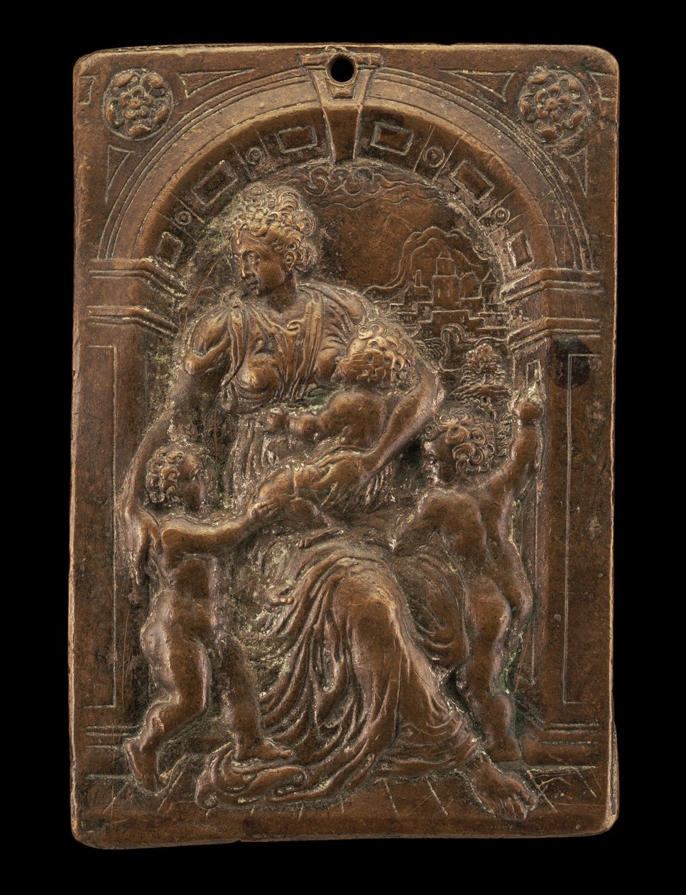 Allegory of Charity, c. 1580. av Master of the Judgment of Solomon