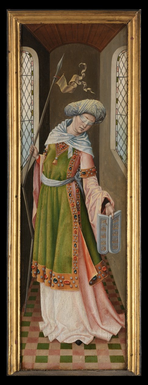 Allegorisk figur av synagogan, från legenden om St. Ursula av Master of the Legend of St. Ursula