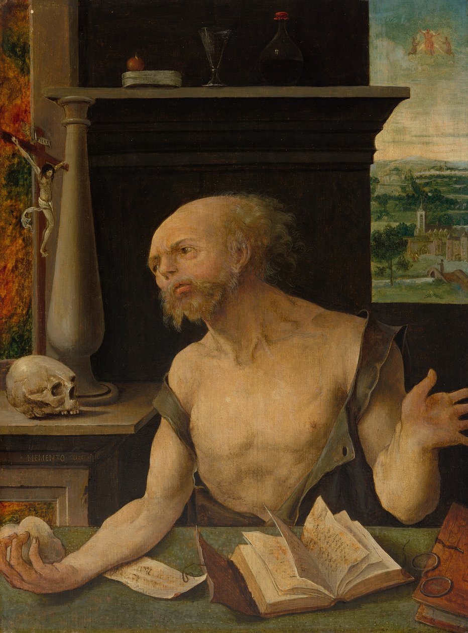 Den helige Hieronymus i botgörelsen, 152530. av Master of the Lille Adoration
