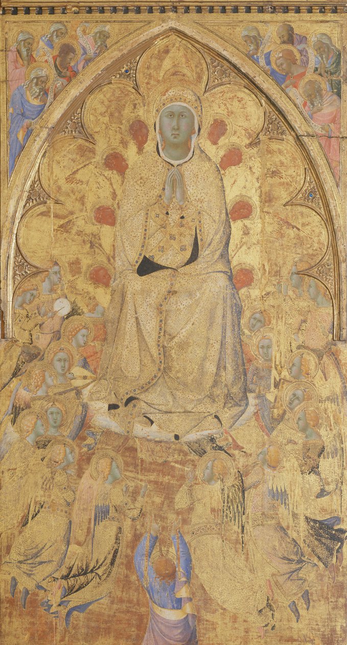 Antagandet (målning på trä) av Master of the Madonna of San Pietro of Ovila