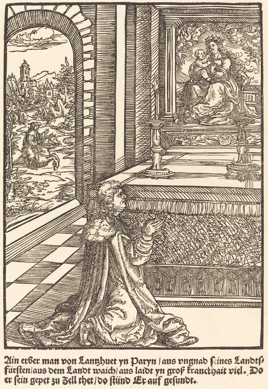 Ain erber man von Lanshuet ... av Master of the Miracles of Mariazell