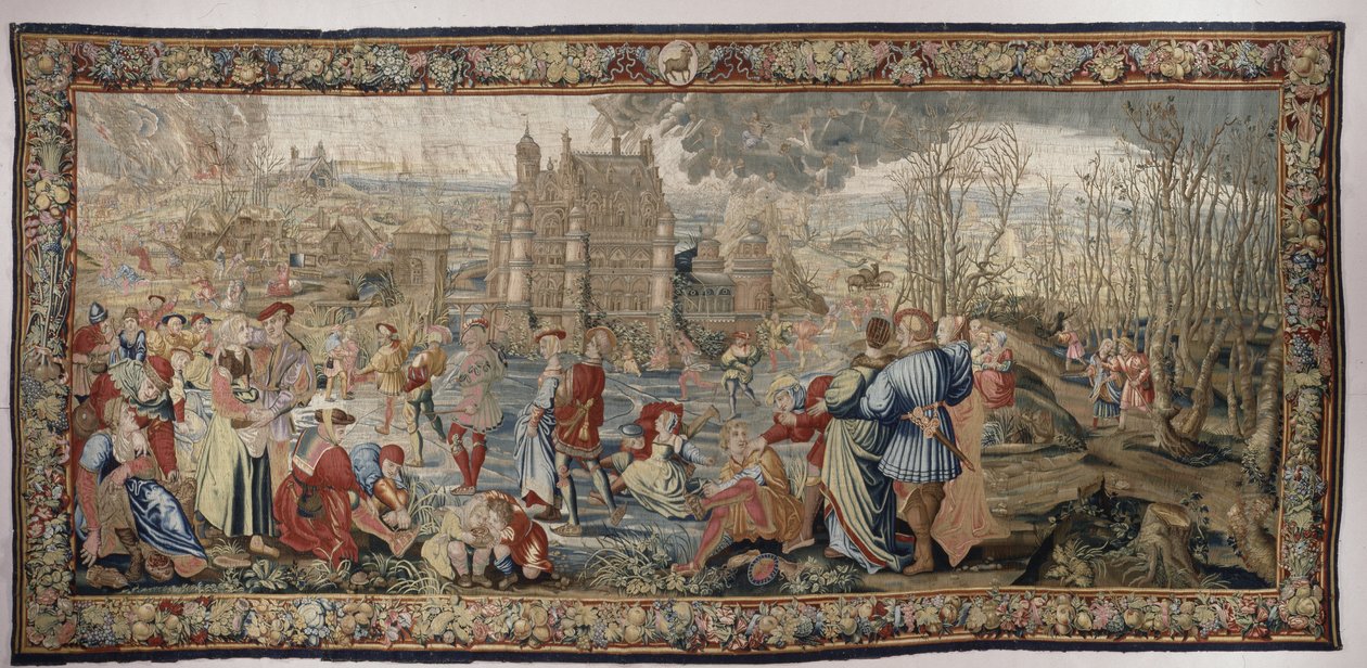 Winter, från Seasons of Lucas-serien, ca 1535 (ull och siden) av Master of the Months of Lucas Master of the Months of Lucas