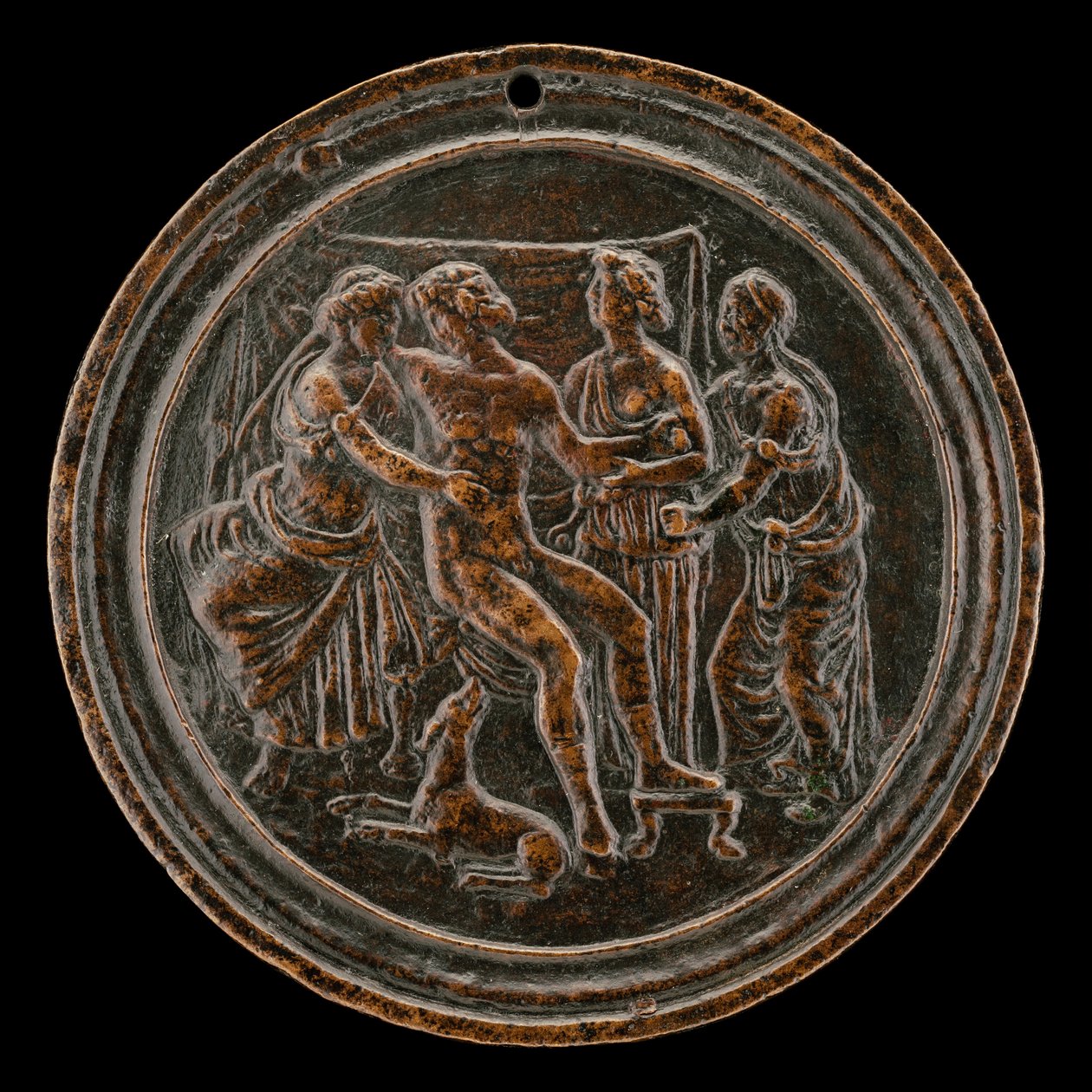 Meleager och Atalante, fjärde kvartalet 1400-talet. av Master of the Orpheus Legend