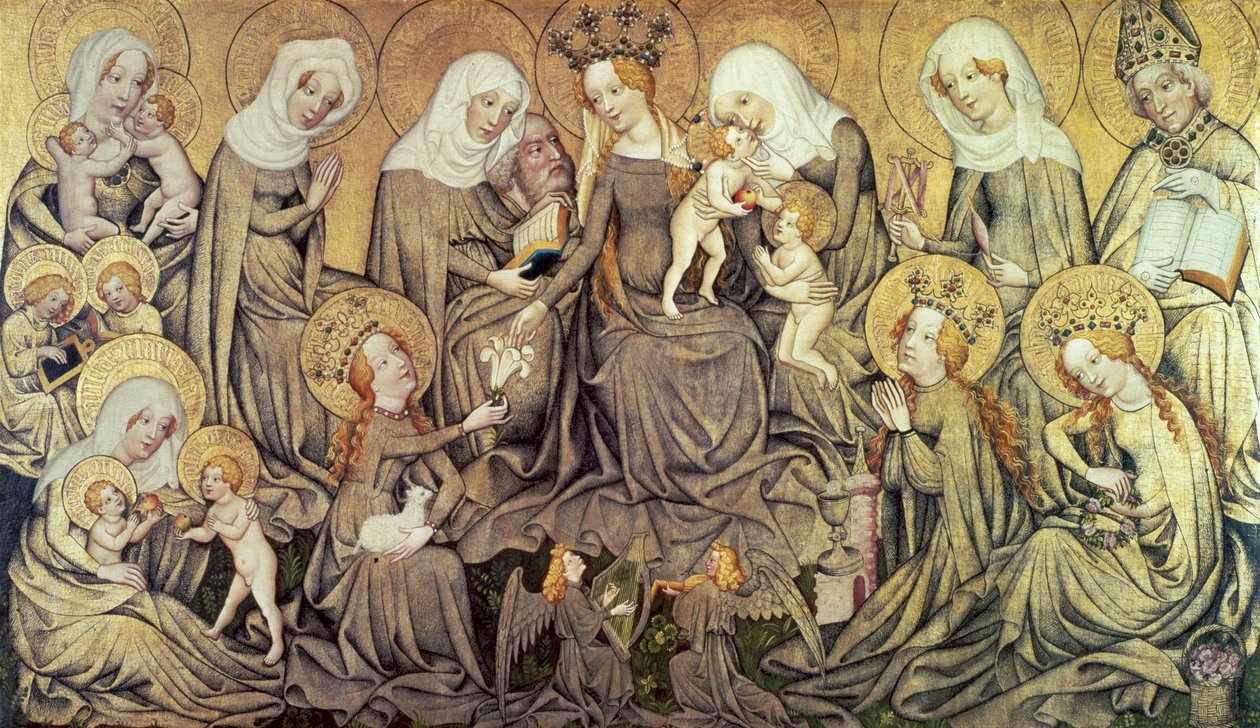 Mittpanel av Ortenberg altartavla, c1410-1420 av Master of the Ortenberg Altar