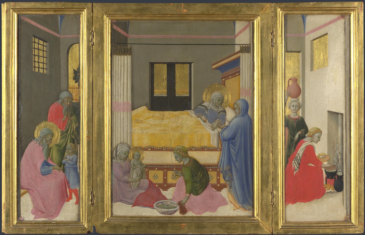 Jungfruns födelse, ca. 1440 av Master of the Osservanza