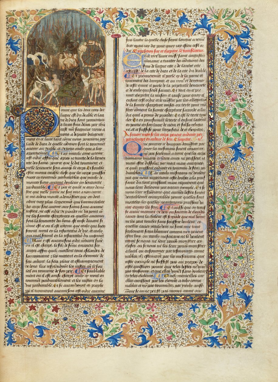 Plågorna i helvetet av Master of the Oxford Hours