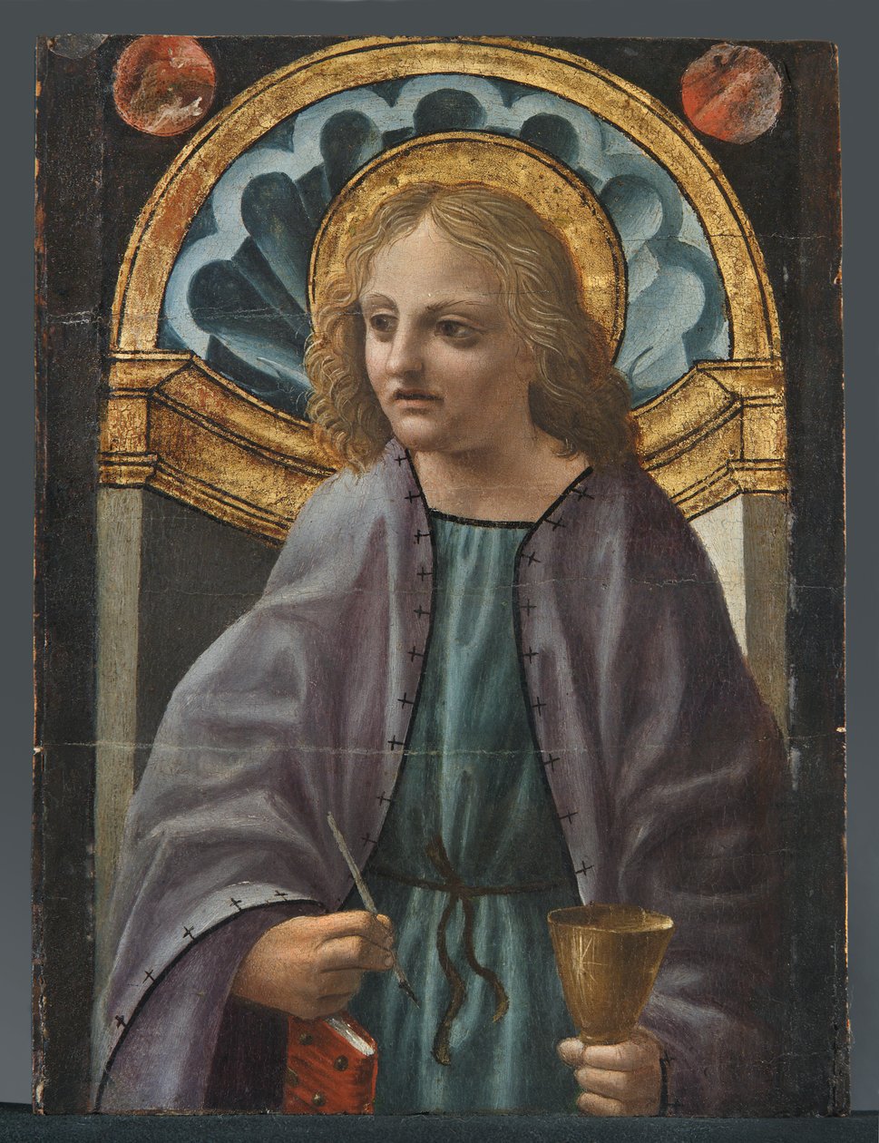 Johannes evangelisten av Master of the Pala Sforzesca