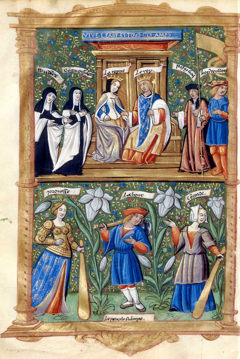 BNF Fr5750 f40 - Kröning och entré för Madame Claude Royne de France av Master of the Paris Entries