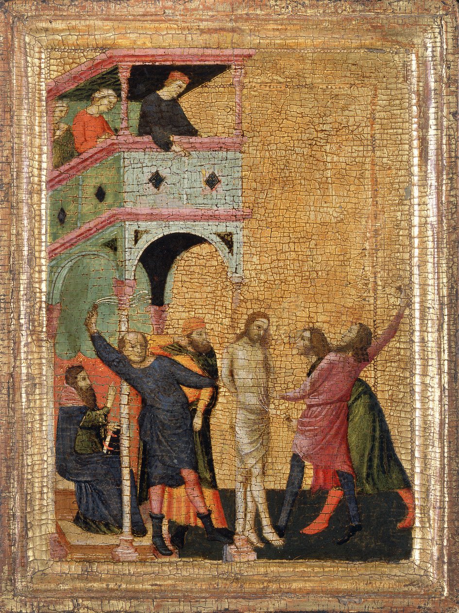 Flagellering (recto) av Master of the Poldi Pezzoli diptych
