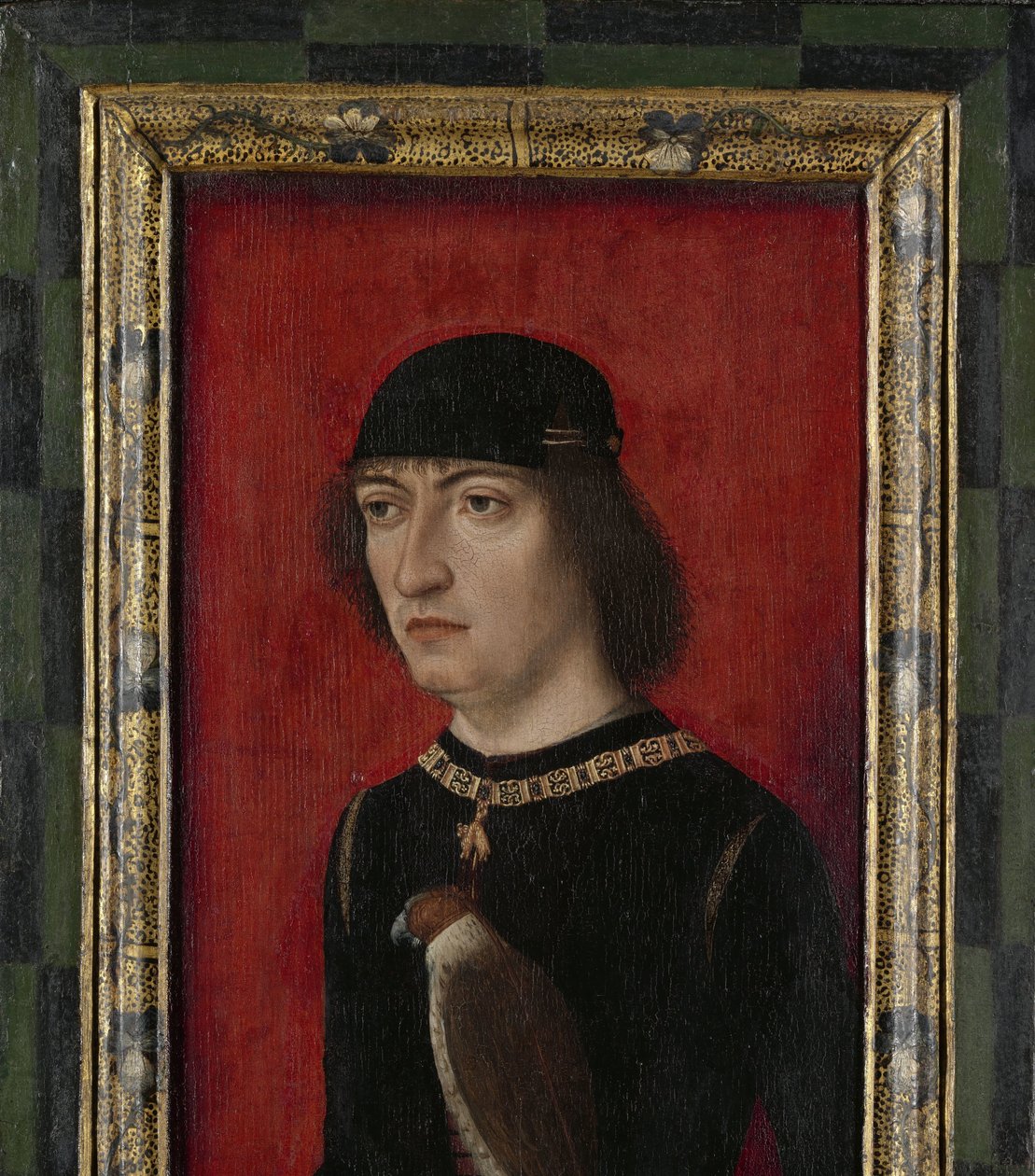 Porträtt av Engelbert II, greve av Nassau Porträtt av Engelbert II, greve av Nassau, herre av Breda. Regent över hela Nederländerna i Philips the Fairs namn av Master of the Portraits of Princes