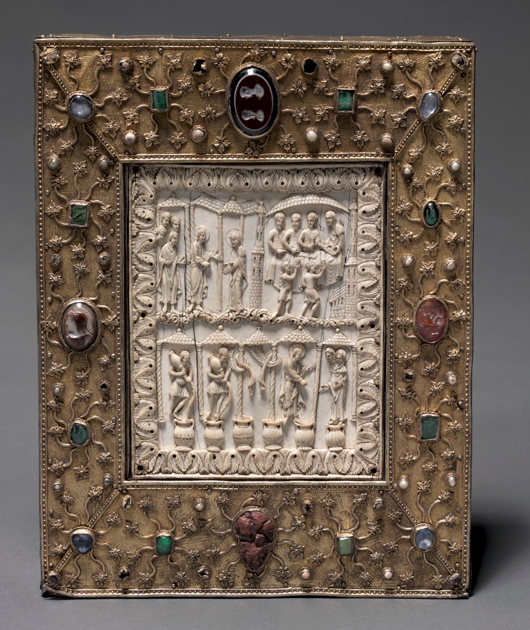 Bokformad relikvier, ca. 1000. av Master of the Registrum Gregorii