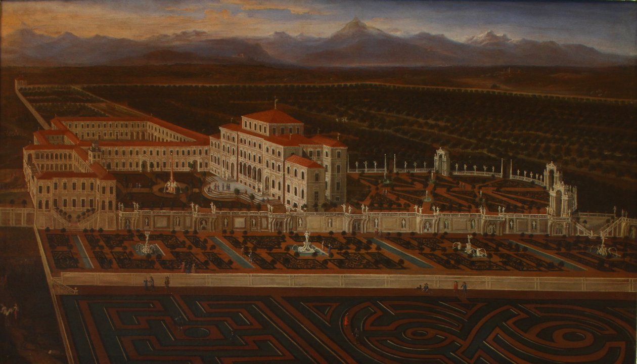 Palace och trädgårdar i Venaria Reale av Master of the Residenze Sabaude