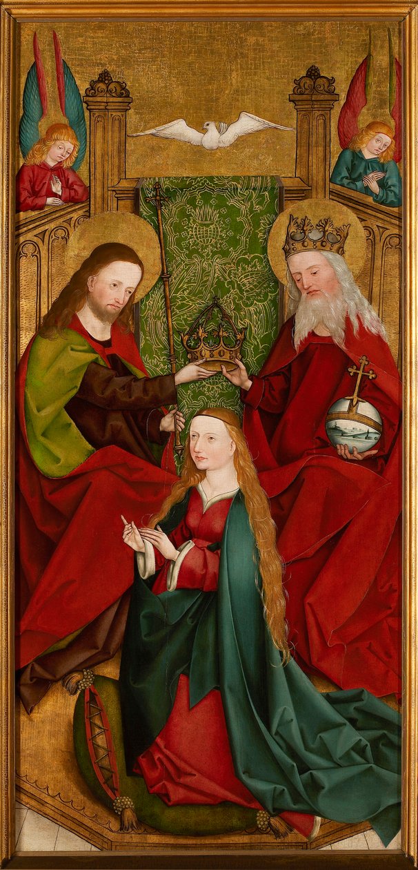 Jungfru Marias kröning, ca 1485-1490. av Master of the Sacristy of Kaufbeuren