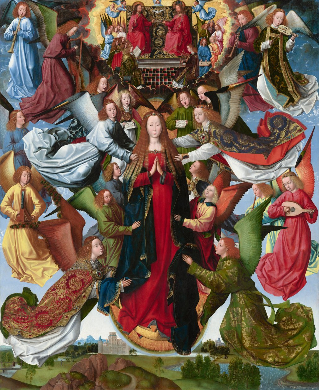 Maria, himlens drottning av Master of the Saint Lucy Legend