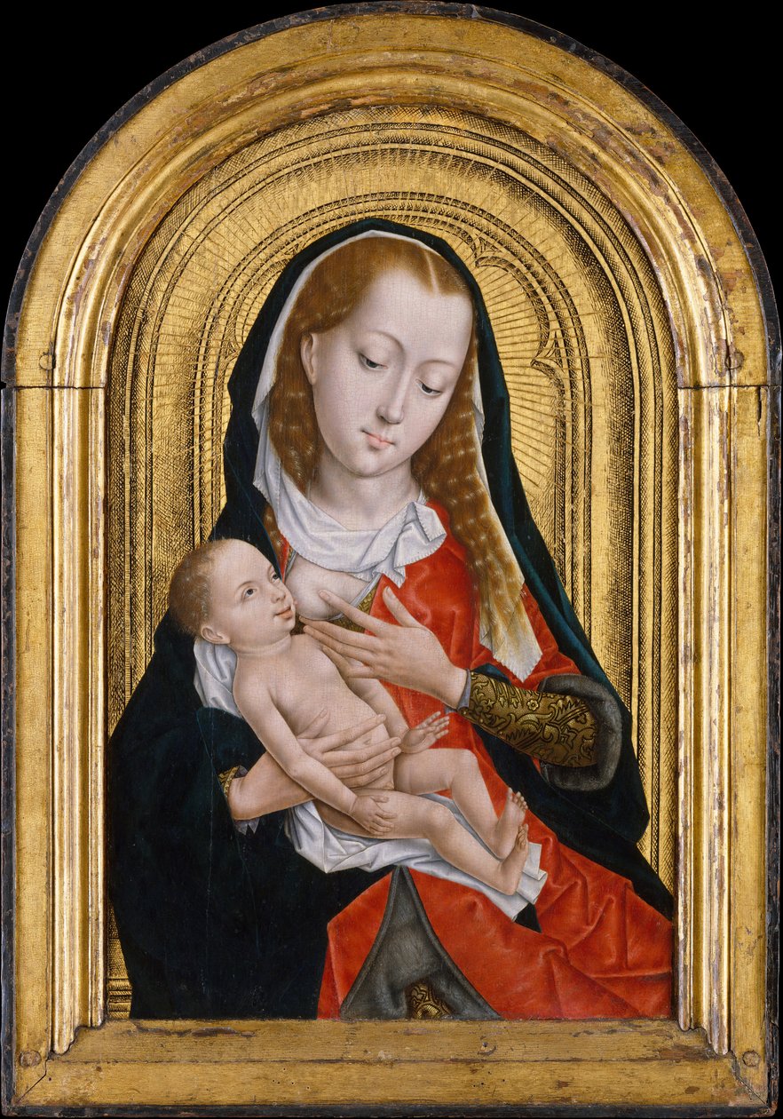 Jungfru och barn, 1475-99 av Master of the Saint Ursula Legend