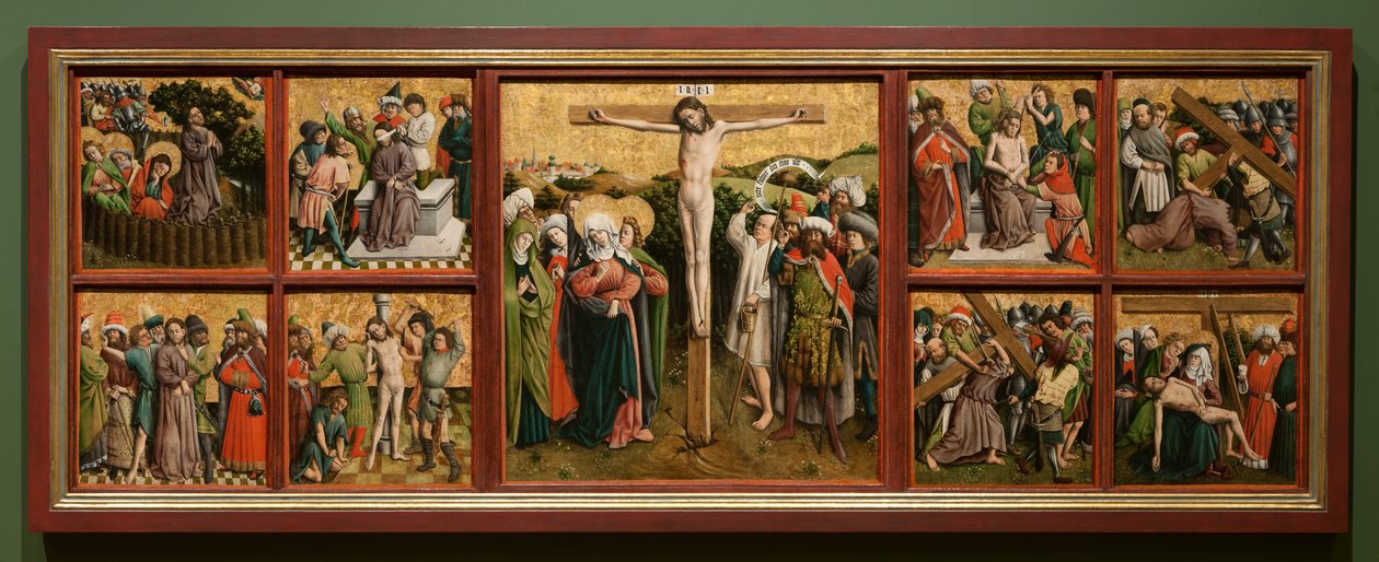 Altartavla med Kristi passion av Master of the Schlägl Altarpiece