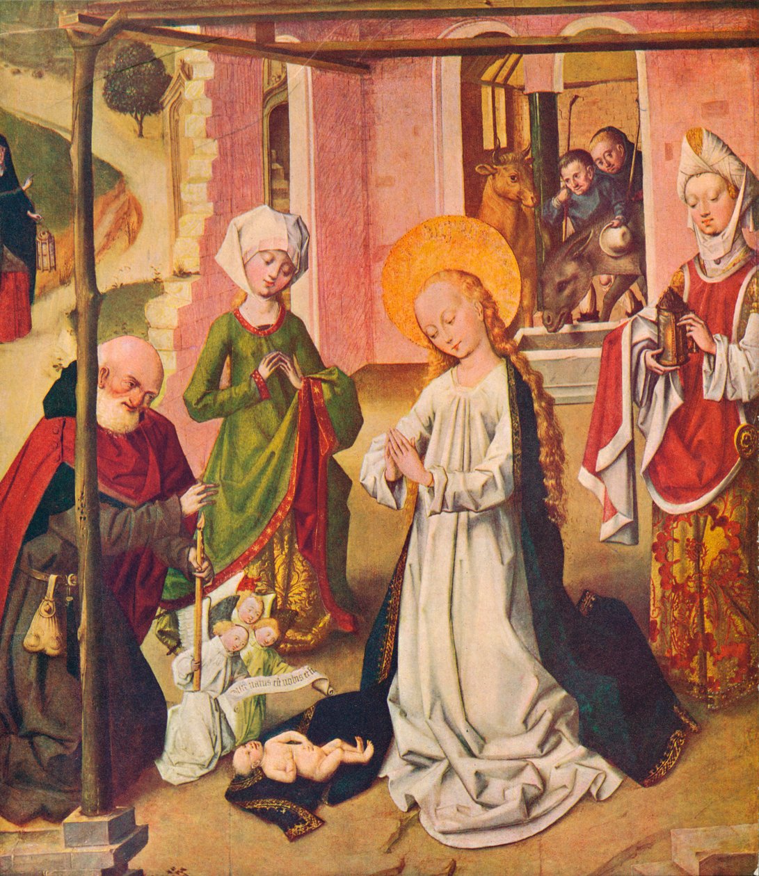 Tillbedjan av barnet, c1480 1907 av Master of the St Bartholomew Altarpiece