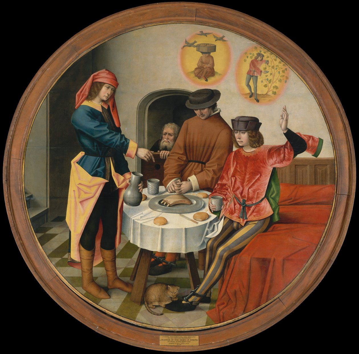 Joseph tolkar sina medfångars drömmar. av Master of the Story of Joseph