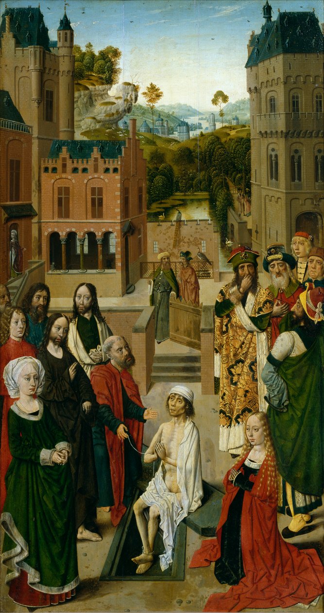 Resning av Lazarus (tempera på panel) av Master of the Tiburtine Sibyl