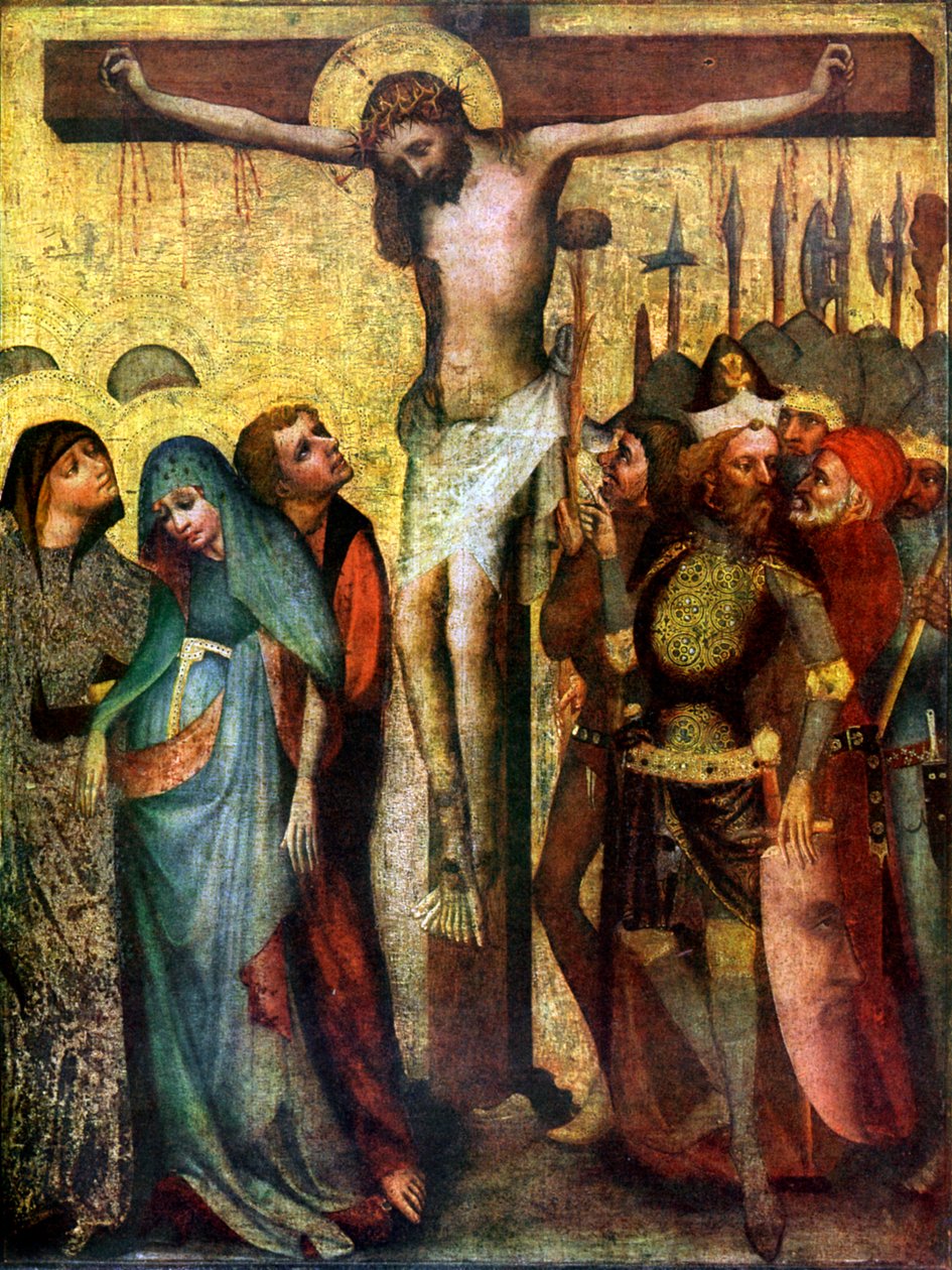 Korsfästelse, före 1400 1955 av Master of the Trebon Altarpiece