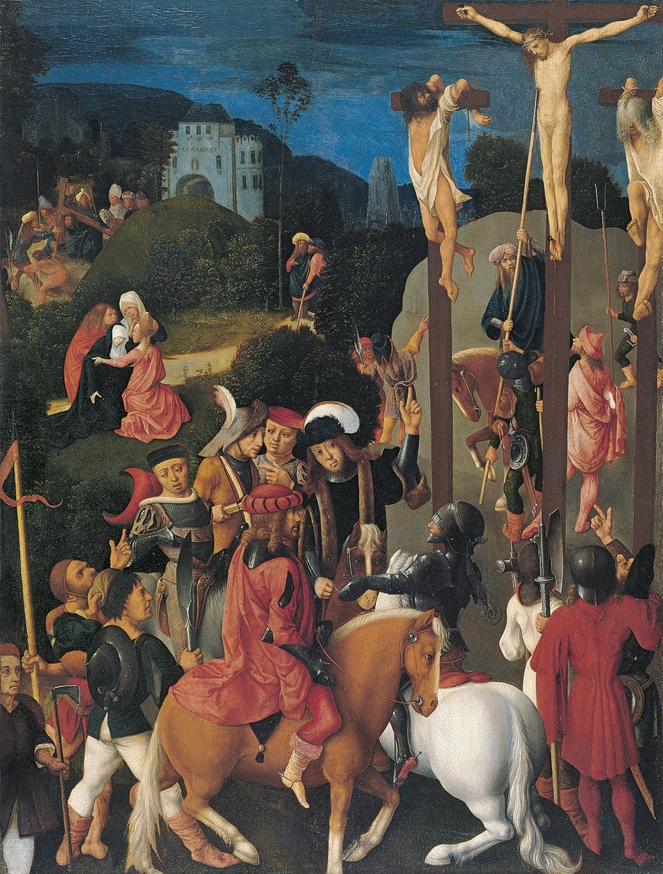 Korsfästelsen av Master of the Virgo Inter Virgines