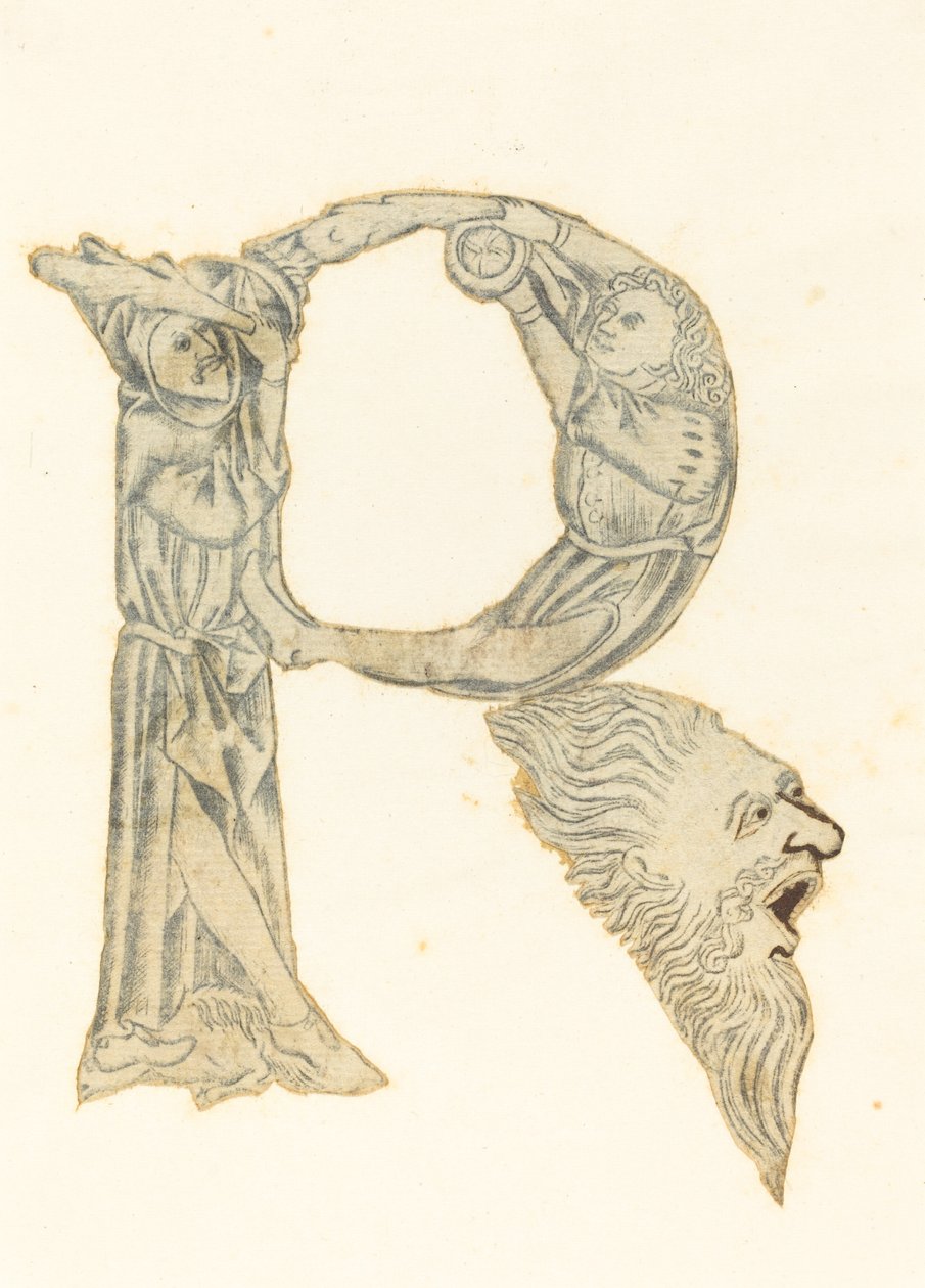 Bokstaven P (omvandlas till ett R) av Master with the Banderoles